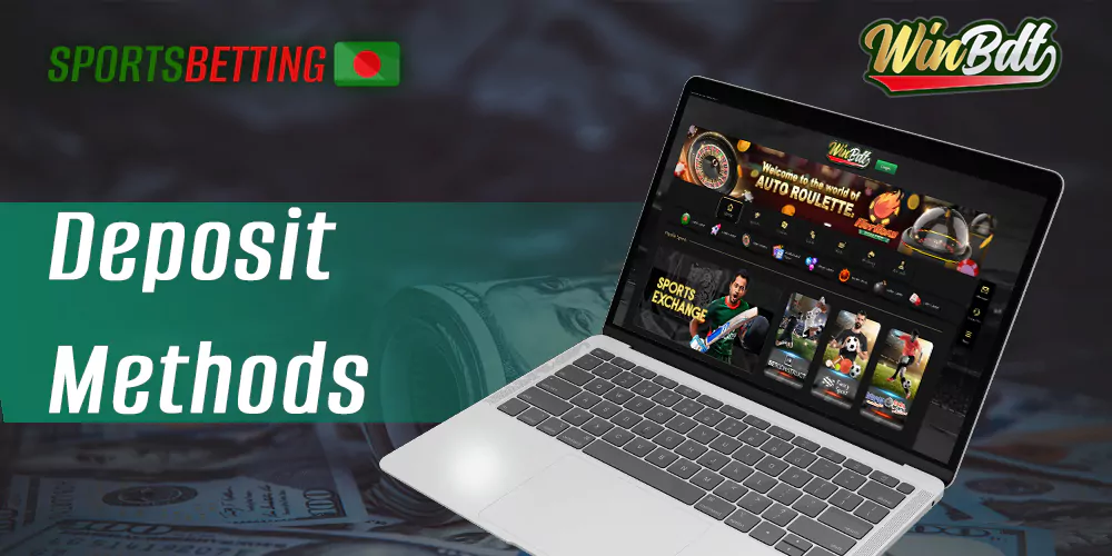 Deposit methods available at WinBDT Bangladesh