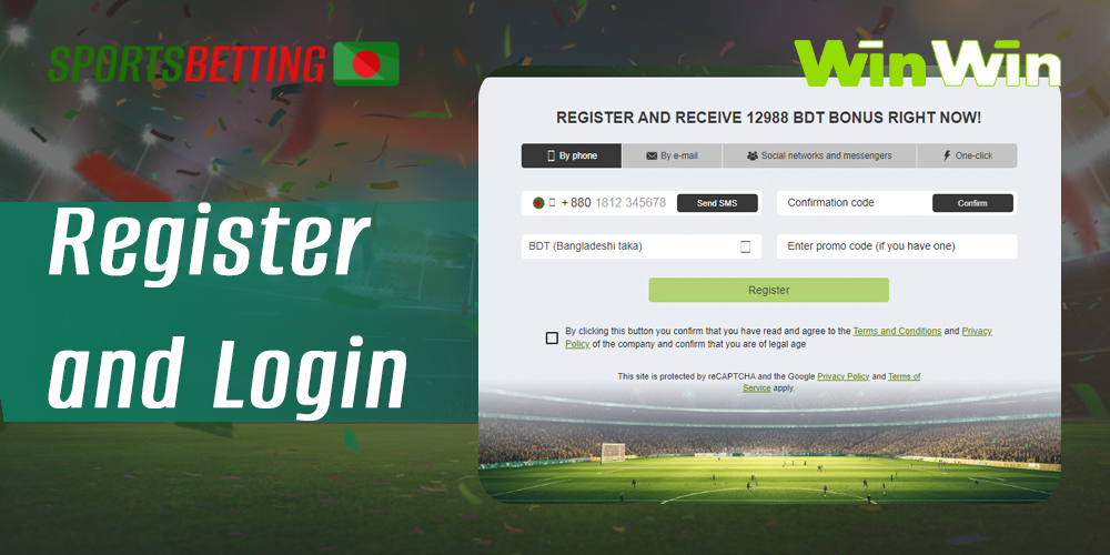 Registration and login to WinWin bet site to start betting