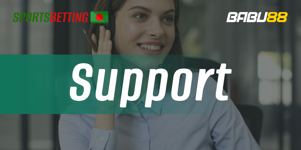 Babu88 support contacts for Bangladeshi users