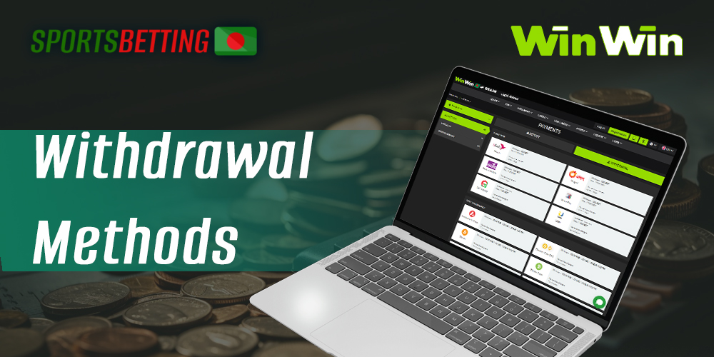 Available withdrawal methods at WinWin bet Bangladesh