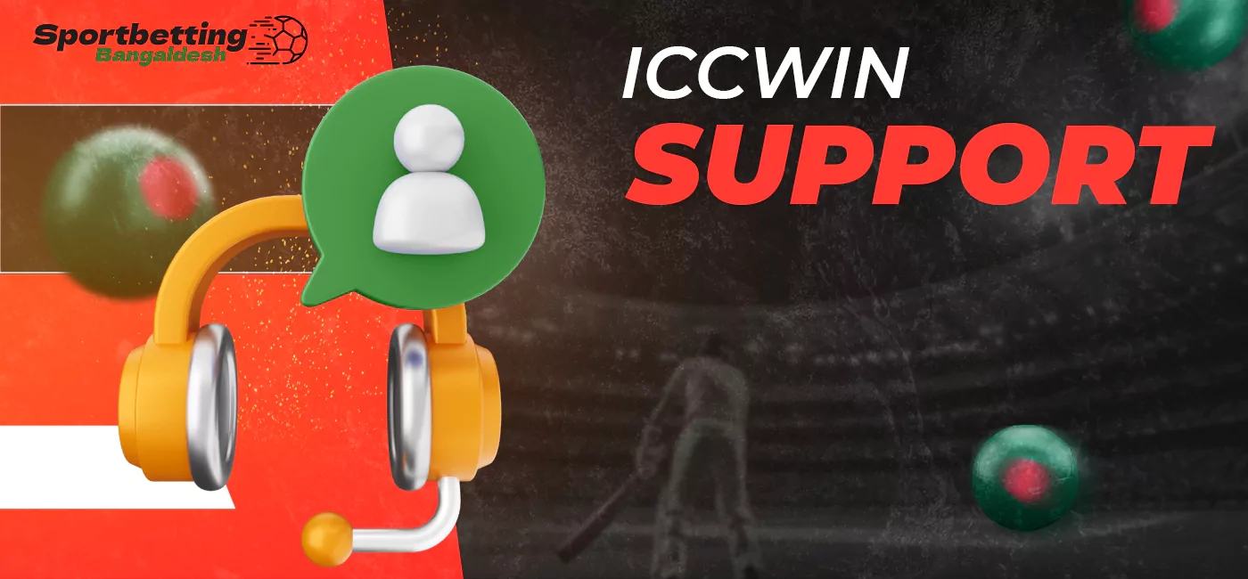How to contact Iccwin support for Bangladeshi users