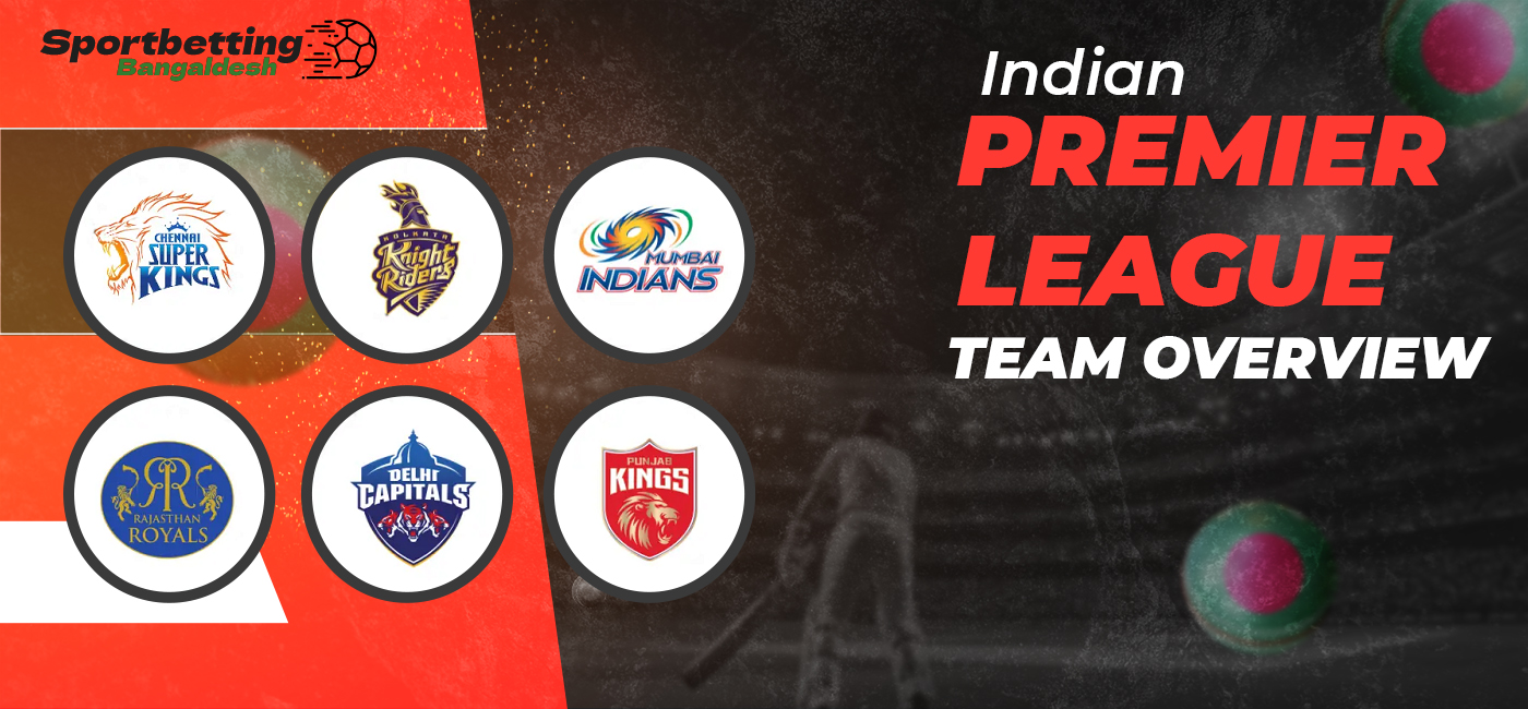 Teams participating in IPL 2025 available for betting