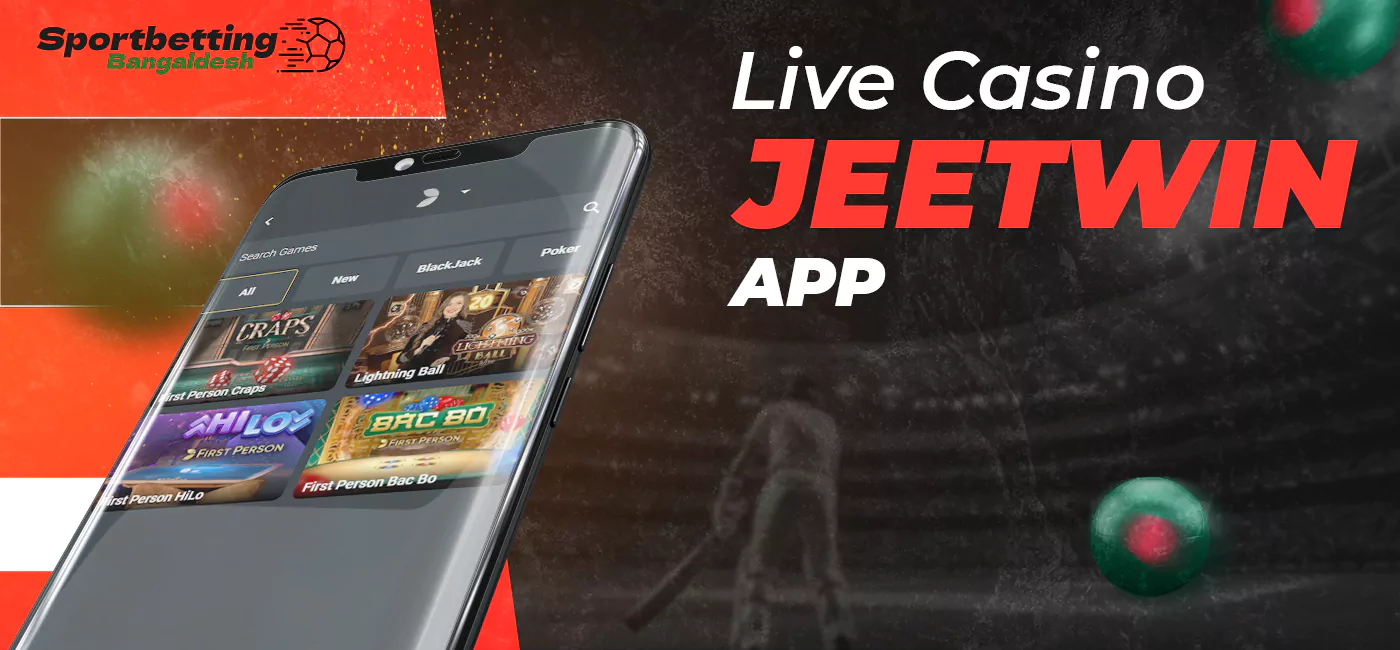 Features of the game in the live casino on the bookmaker Jeetwin