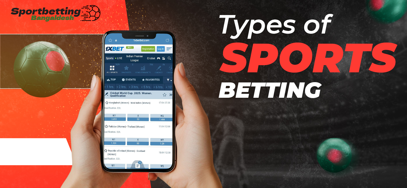 Betting options on 1xbet bangladesh