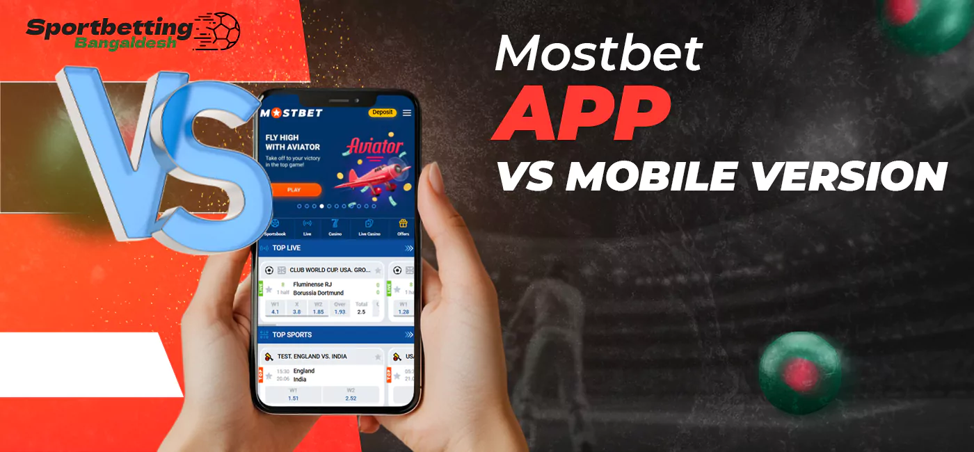 Mostbet mobile version and sports betting app