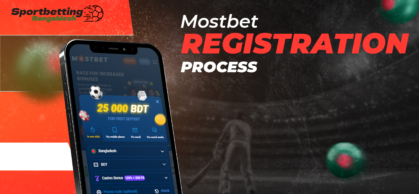 New user registration process at Mostbet