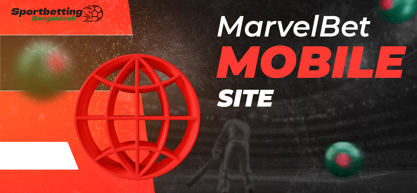 Mobile version of MarvelBet betting and online casino site