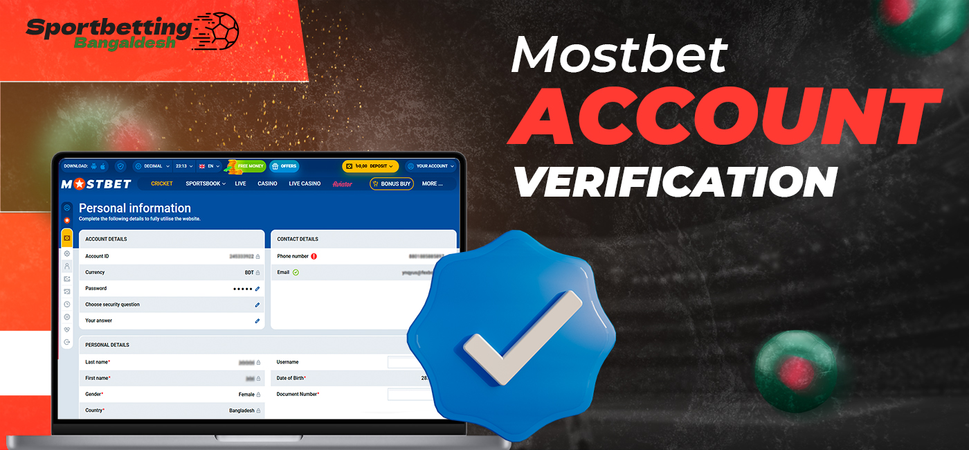 Identity verification on the Mostbet platform