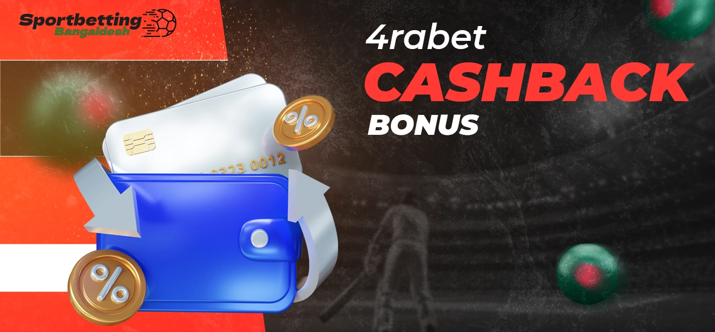 Cashback bonus from 4rabet available for players in Bangladesh