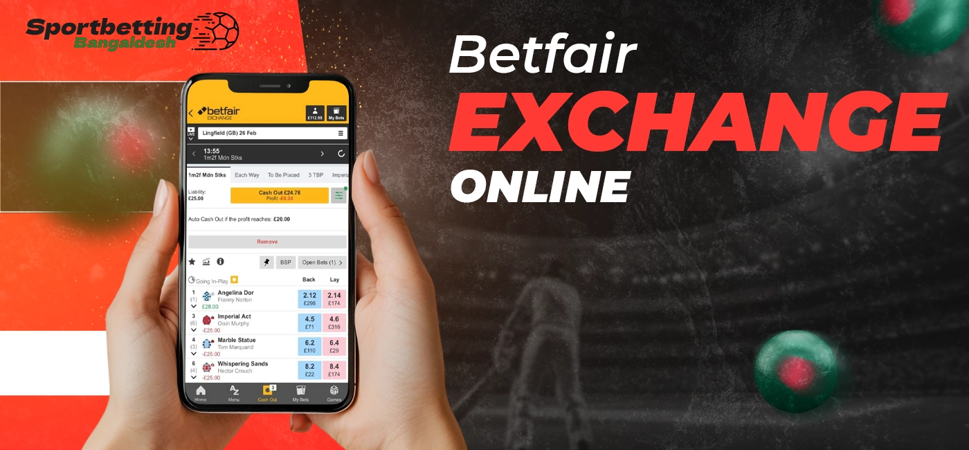 Betfair online casino and selection of games available to users
