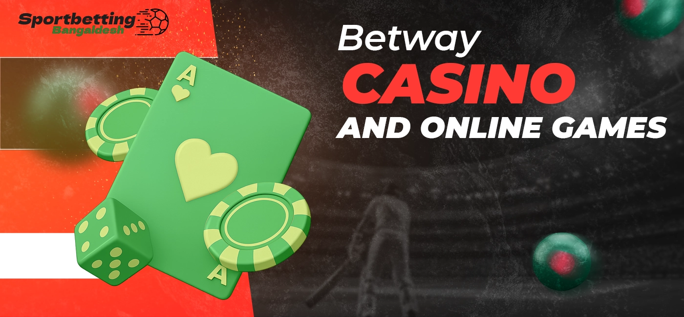 Betway casino and online games with listed categories and functions