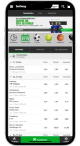 Betway screenshot