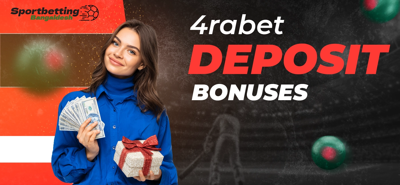 Deposit bonuses at 4rabet available with standard conditions
