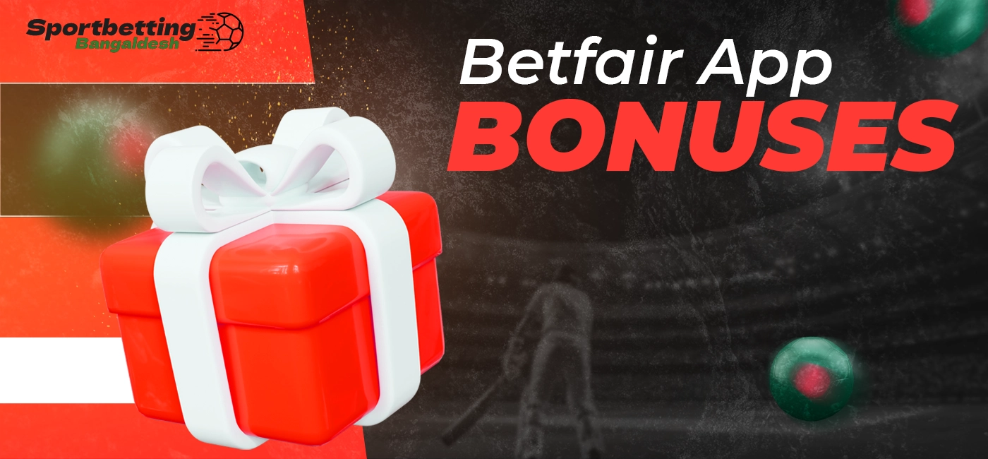 Bonus offers available in the Betfair mobile app for players