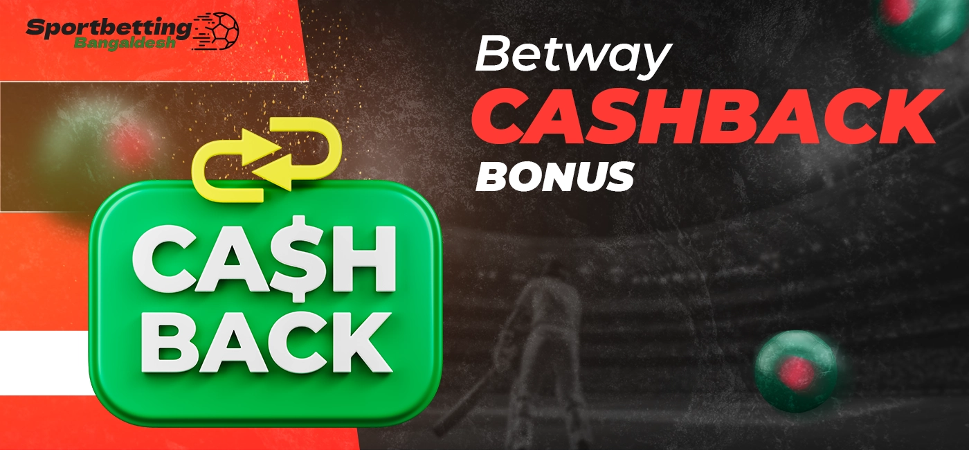 Cashback bonus at Betway platform with availability in Bangladesh