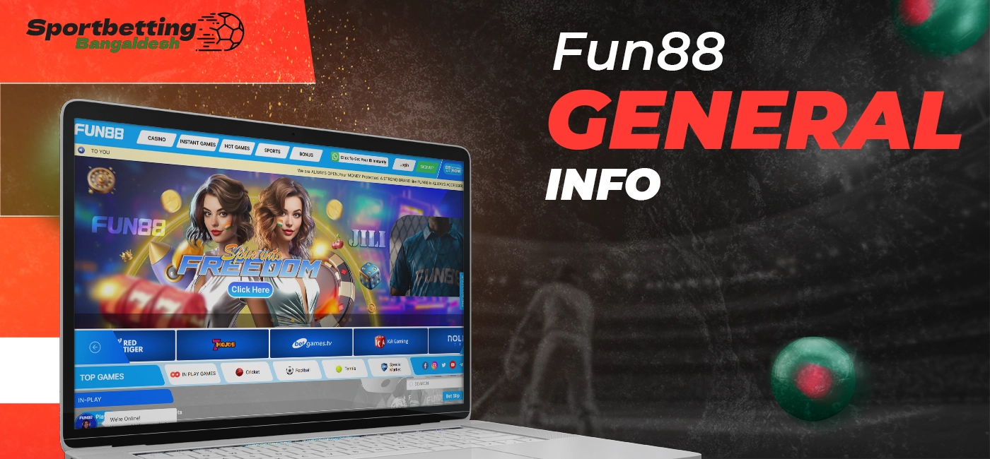 General info about Fun88 platform with essential service details