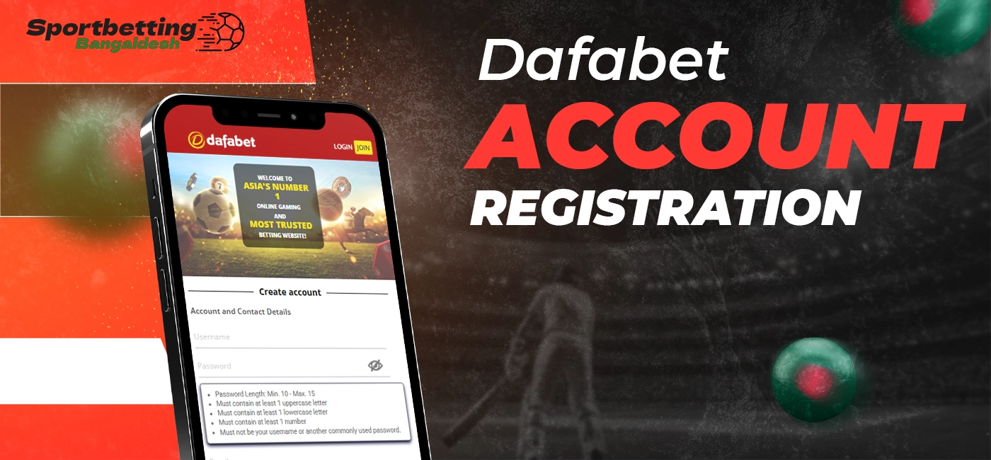 Creating a Dafabet account and listing the key registration steps in 2025