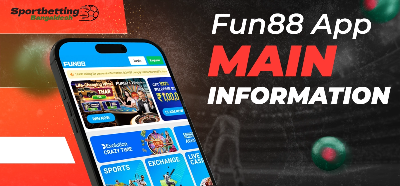 Main information about Fun88 app and its features