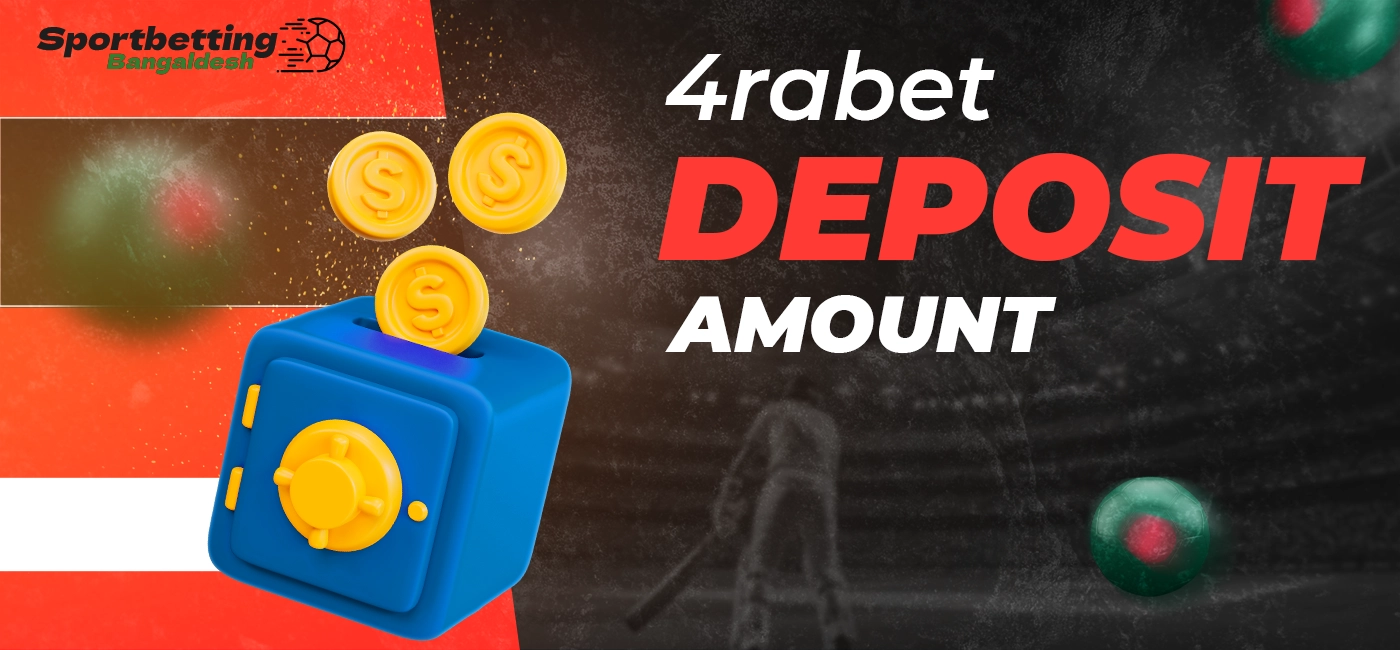 Minimum and maximum deposit amounts for 4rabet players in Bangladesh