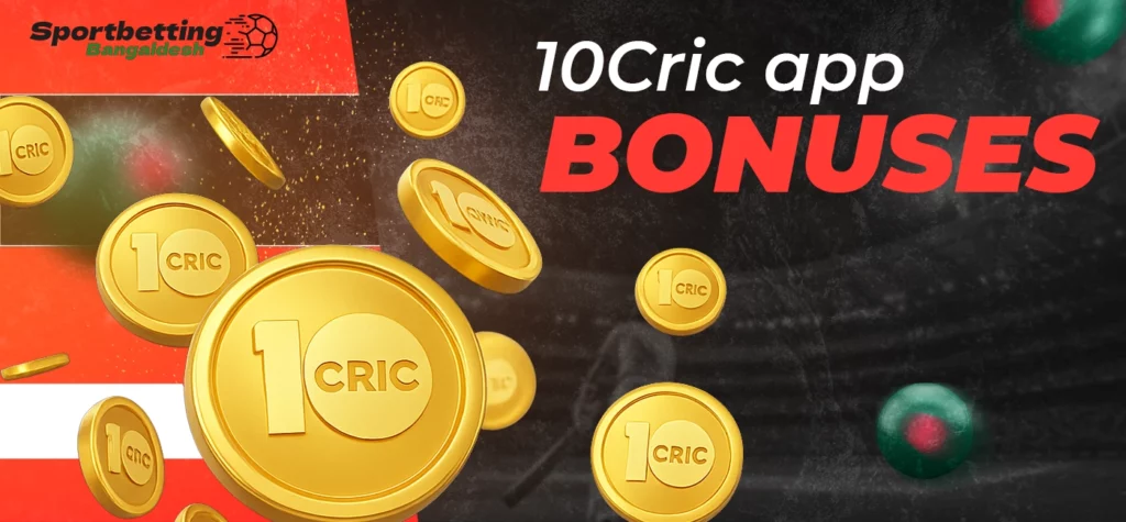 Bonus offers and promotions available through the 10Cric mobile platform