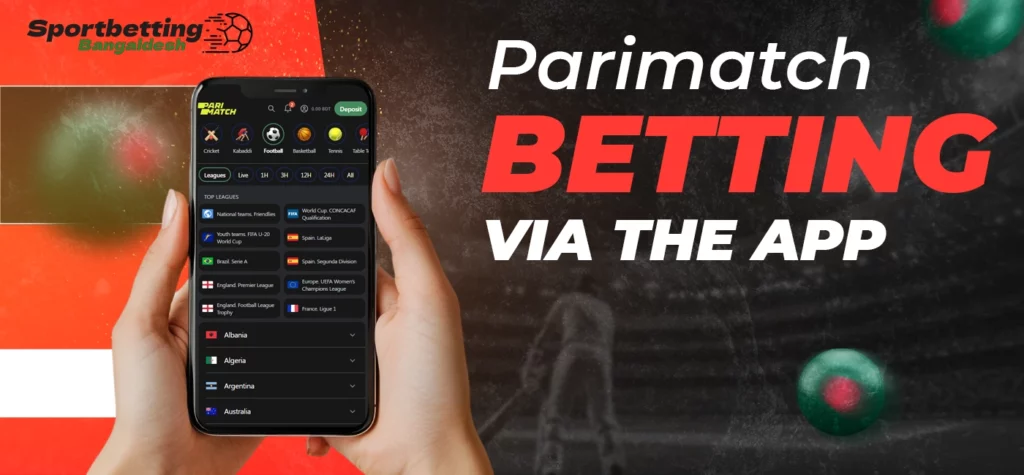 Guide to placing bets directly within the Parimatch mobile application