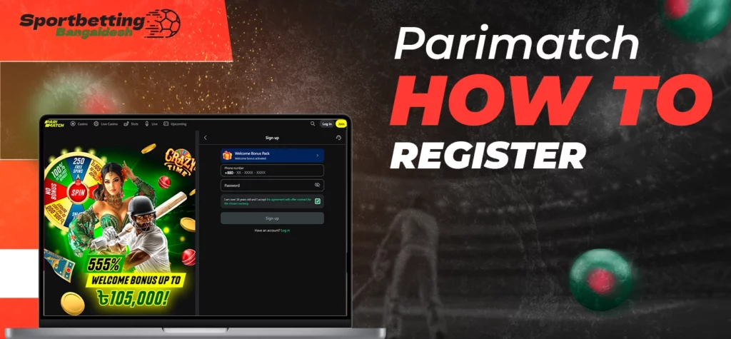 Registering with Parimatch online