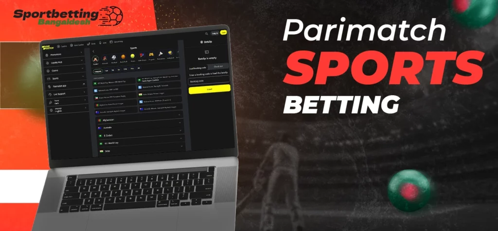Overview of different sports betting types available at Parimatch